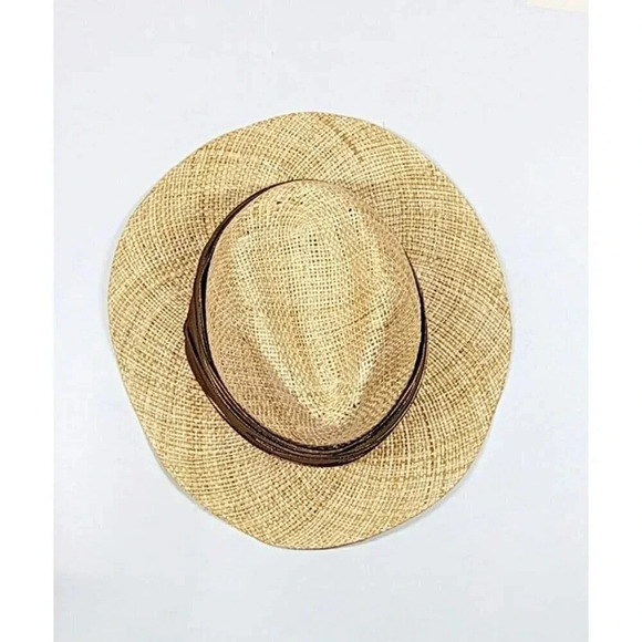 Eugenia Kim Women\'s Lillian Fedora Natural Bronze Metallic Ruched Band MSRP $295 main image 5